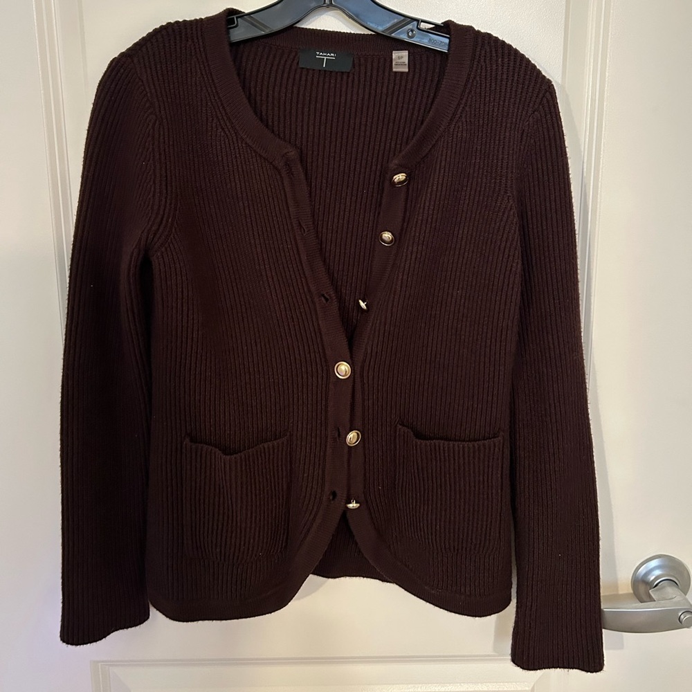 Brown cardigan